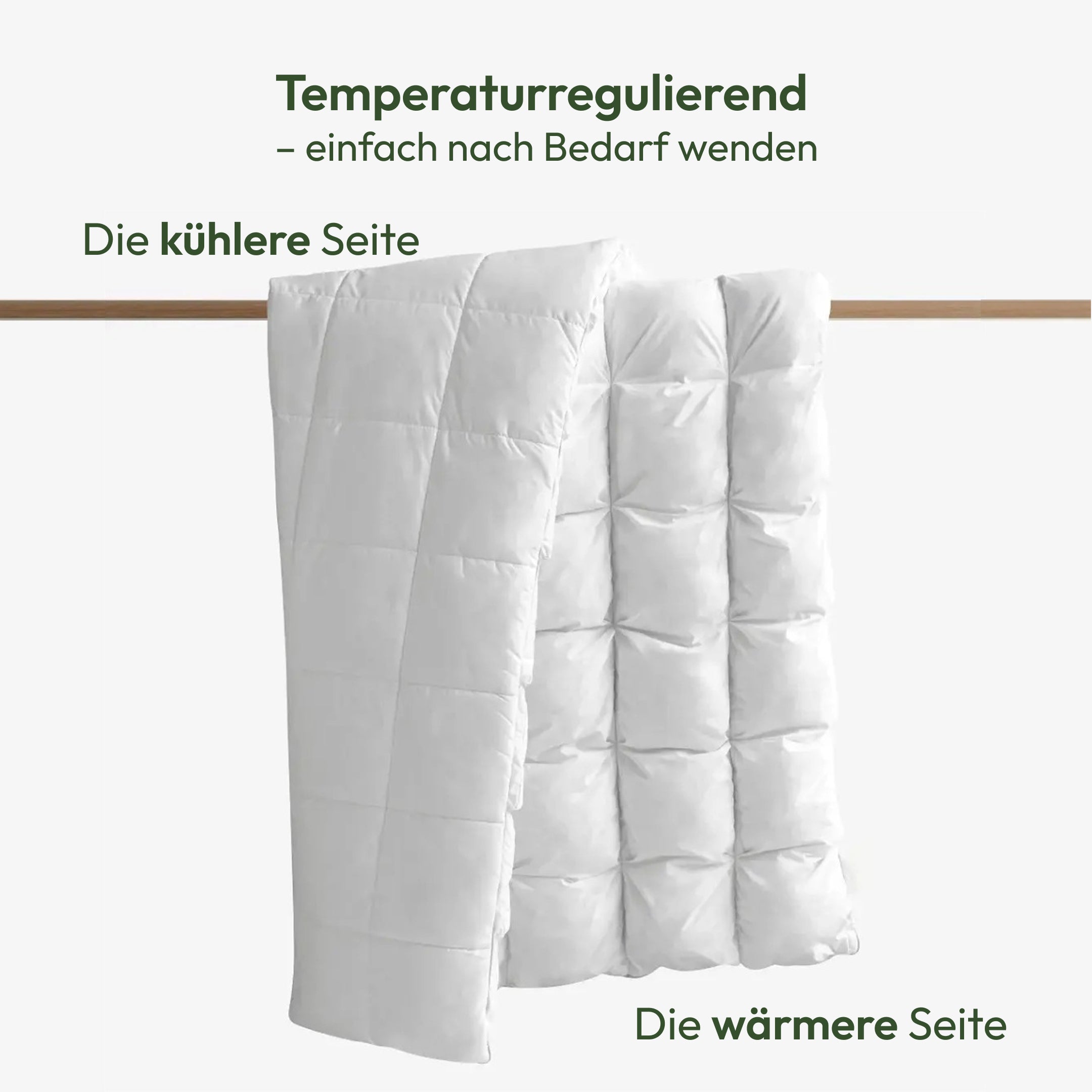 Die fluffige Hybridbettdecke